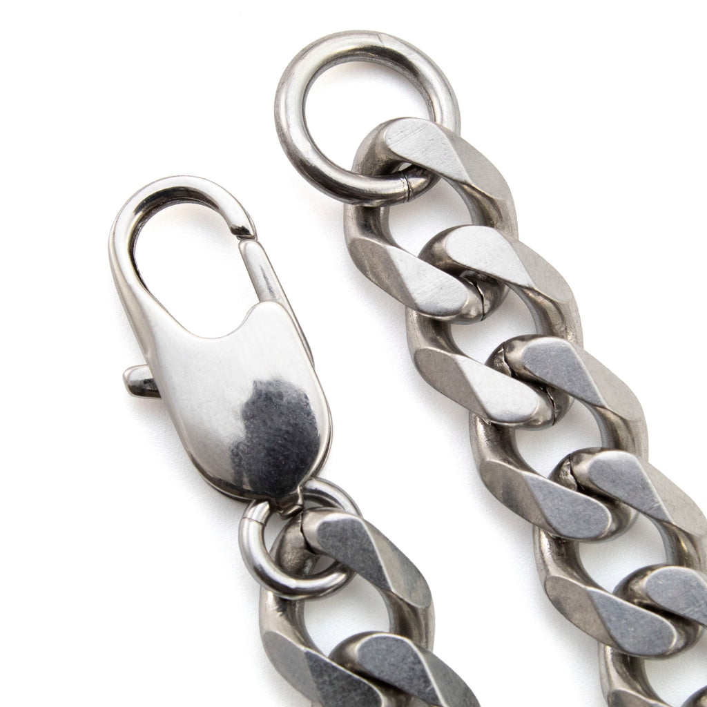 Surgical Steel 10.8mm Diamond Side-Cut Curb Chain - Pick Your Length