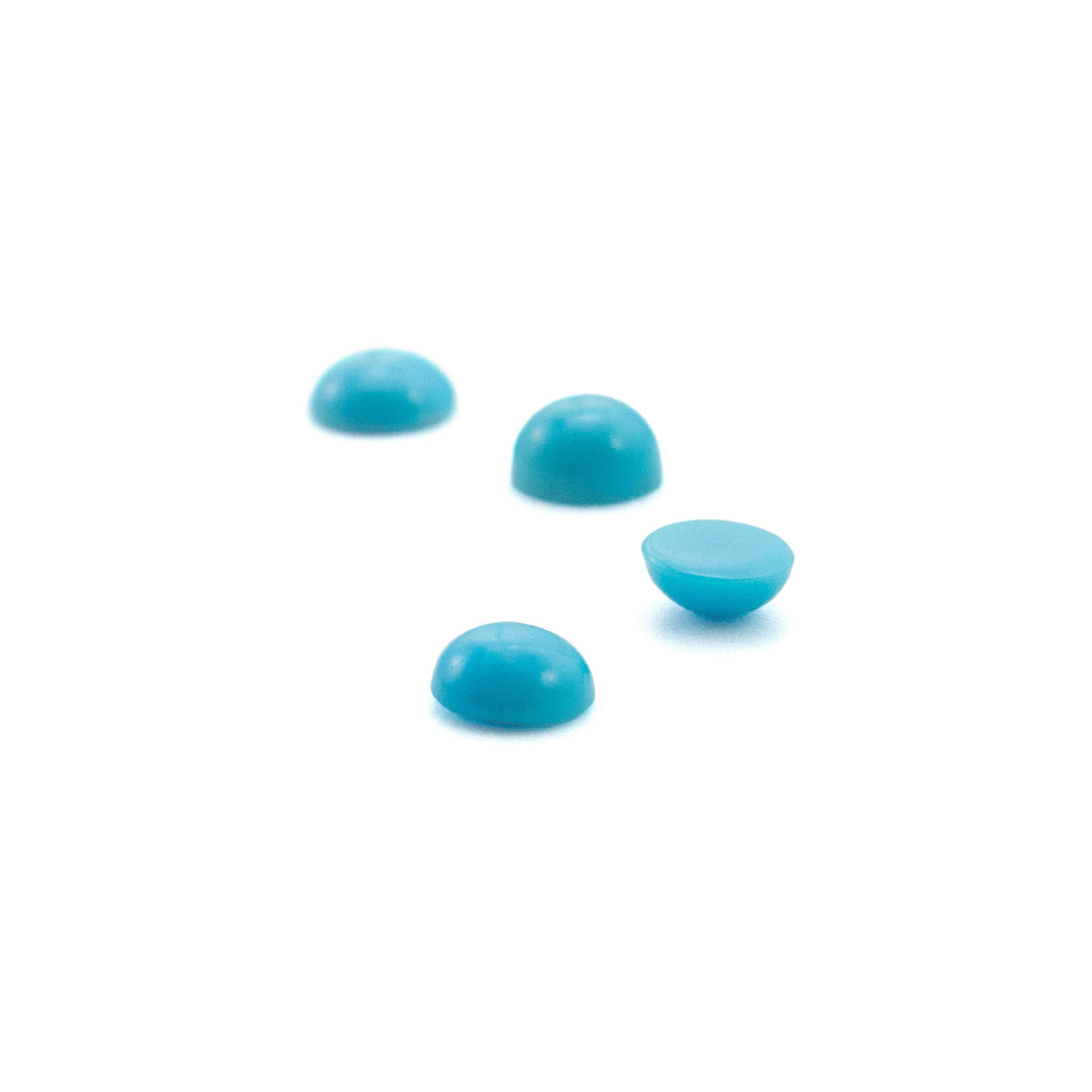 Sleeping Beauty Turquoise Cabochons Natural Loose Round Stones Mined in the USA - 1.5mm, 2mm, 2.5mm, 3mm, 3.5mm, 4mm, 5mm, 6mm, 8mm, 10mm