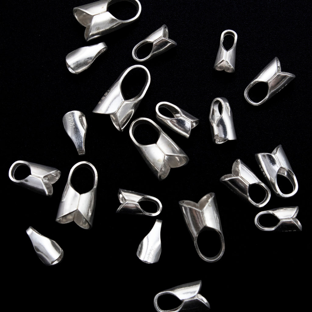 Sterling Silver Cord Ends - 2mm, 2.5mm, 3mm, 4mm - Made in the USA