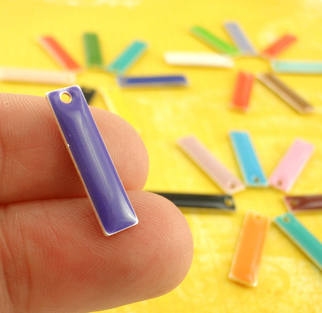 25 - 20mm X 5mm Colorful Rectangle Drops - 100% Guarantee