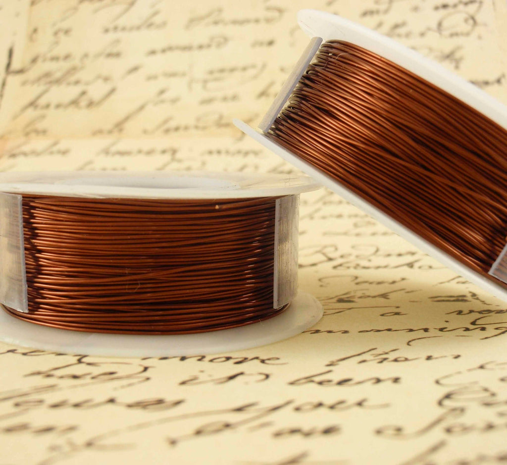 Brown Artistic Wire - Permanently Colored - 14, 16, 18, 20, 22, 24 gauge – 100% Guarantee