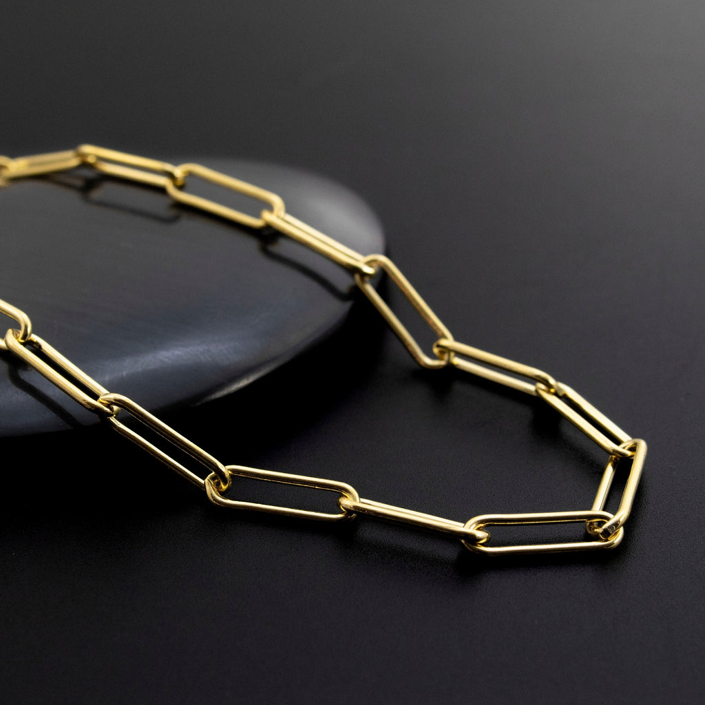 14kt Gold Filled Paperclip Chain Necklace - 1.9mm, 3.1mm, or 3.8mm Long Oval Links - Custom Finished Lengths or By The Foot