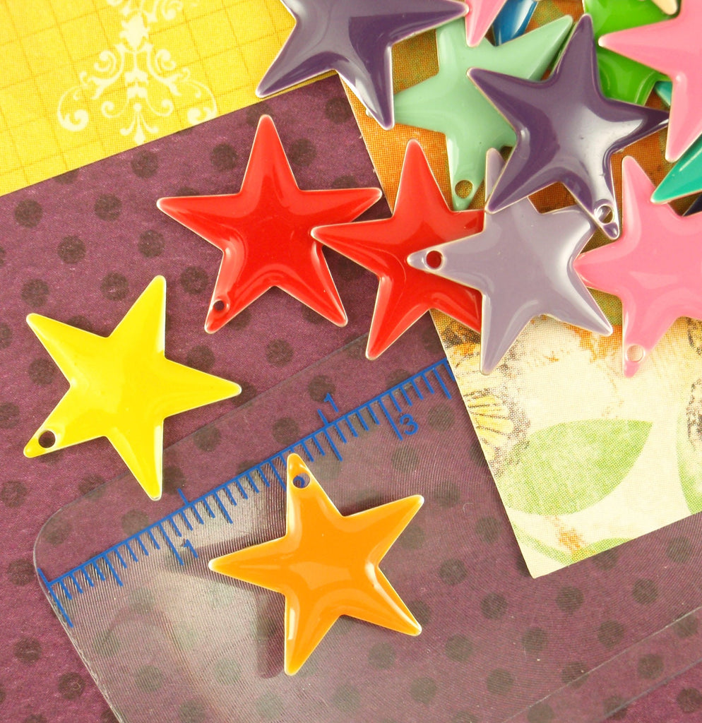 25 - 17mm Colorful Star Drops - 100% Guarantee