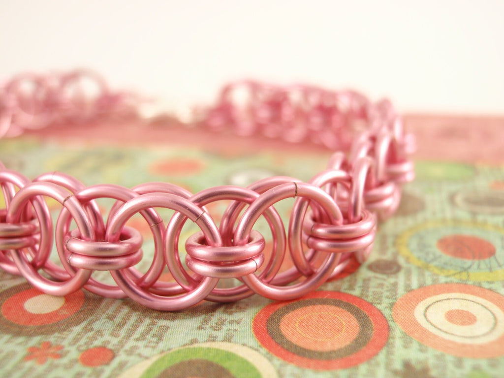 100 Handmade Rose Pink Enameled Jump Rings - 18, 20, 22 or 24 gauge You Pick Diameter - 100% Guarantee