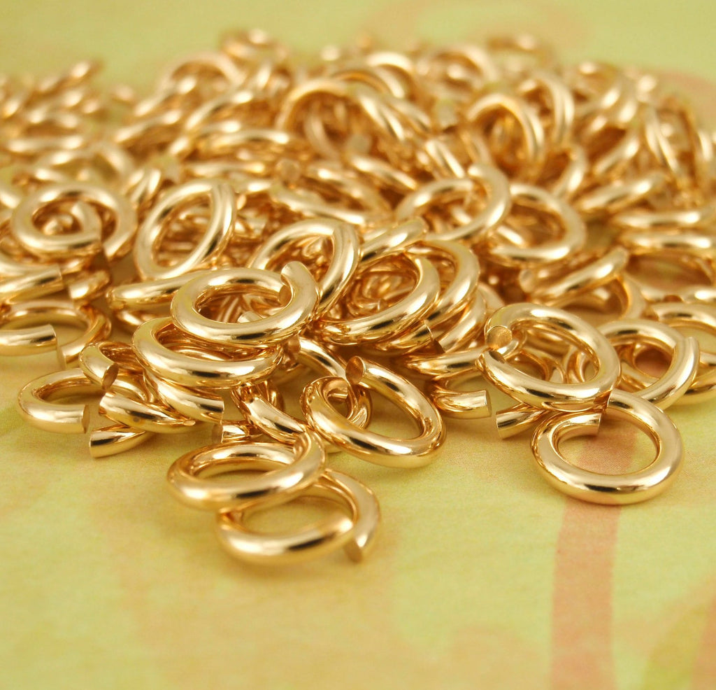 100 Custom Handmade Solid Bronze Jump Rings - You Choose Gauge and Diameter
