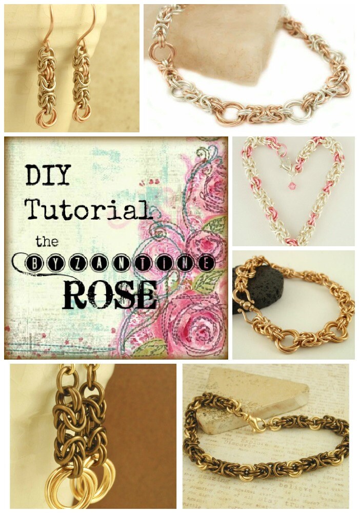 Verkauf Rose Königskette - PDF Chainmail Tutorial -  GERMAN Language Version - DIY - Byzantine Rose