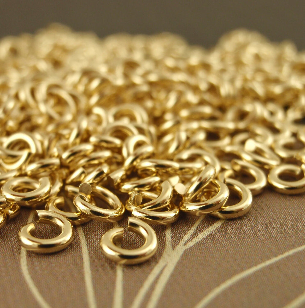 50 Handmade Jump Rings 18 gauge 1.5mm ID - Tiny and Strong in Brass, Bronze, Copper, Nickel Silver or Antique Finishes