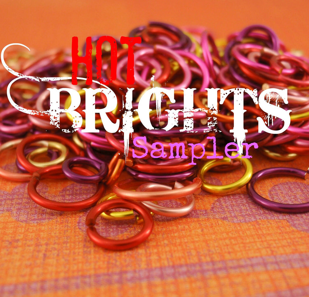 100 Hot Brights Colored Jump Rings - You Choose Gauge and Diameter - Best Quality Hand Crafted - 100% Guarantee!