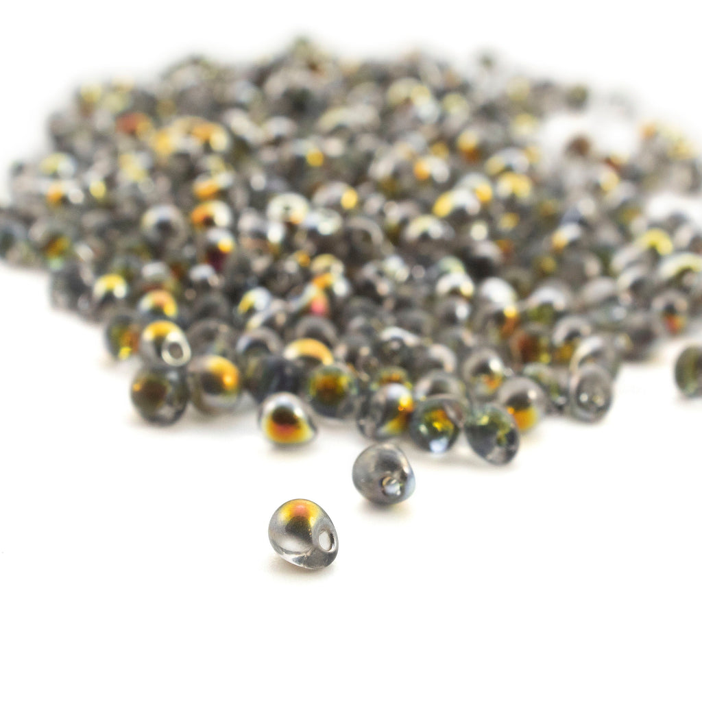 Crystal Marea Drop Glass Beads - 3.4mm Miyuki Fringe - 100% Guarantee