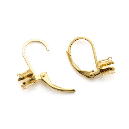 14kt Gold Filled Snap-Set™ Mounting Leverback Ear Wires for 4mm to 7mm Stones - 100% Guarantee