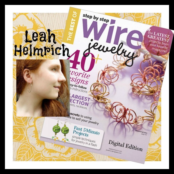 PDF Blooming Lotus Tutorial - As Seen in The Best of Step by Step Jewelry Magazine by Leah Helmrich - Necklace, Earrings and Bracelet