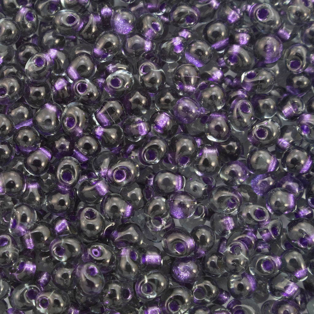 Sparkling Purple Lined Montana Blue Drop Beads - 3.4mm Miyuki Glass Fringe - 100% Guarantee