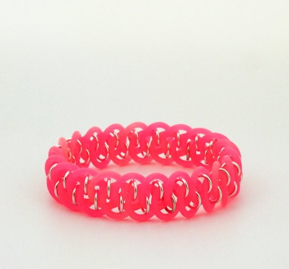 Neon Silicone Jump Rings YOU Pick Color and Size