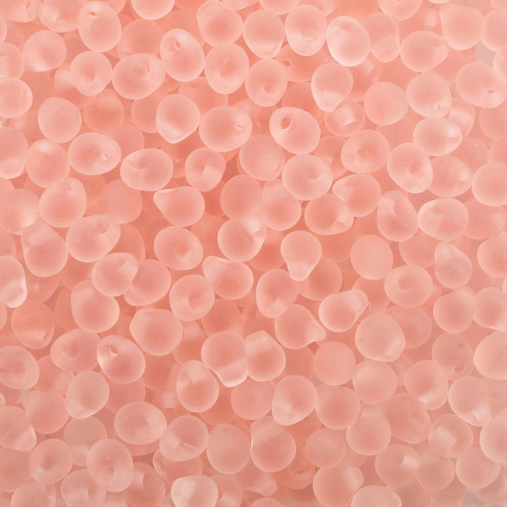 Matte Light Tea Rose Miyuki Drop Glass Beads - 100% Guarantee