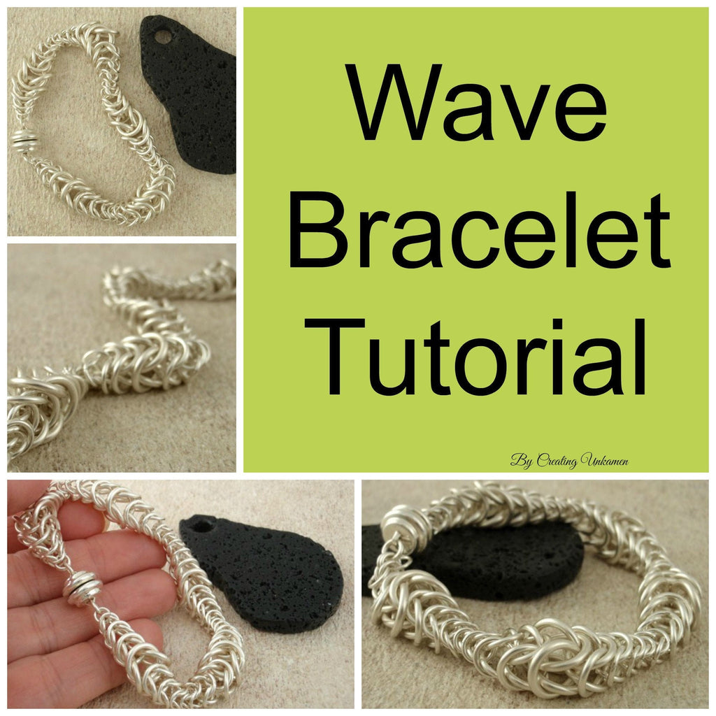 Wave Bracelet Chainmaille Tutorial - Intermediate Jewelry Making