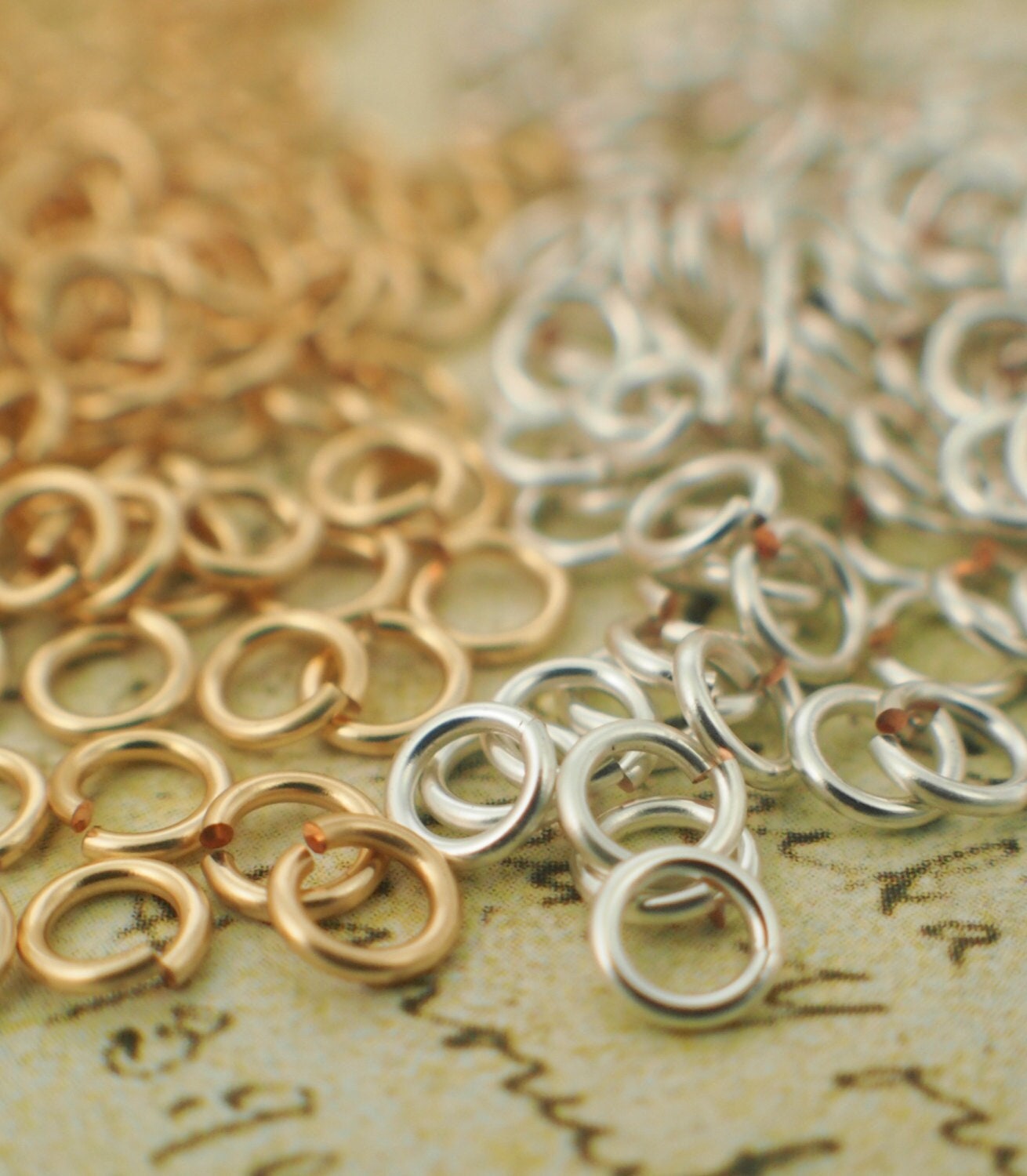 100 Nickel Silver Jump Rings - Handmade in Your Choice of Gauge 10
