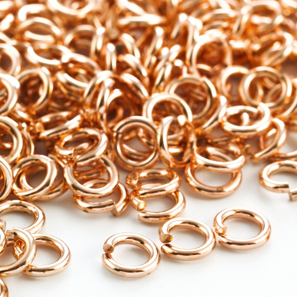 100 - 14 gauge Phosphor Bronze Jump Rings - 4.8mm ID - 8mm OD