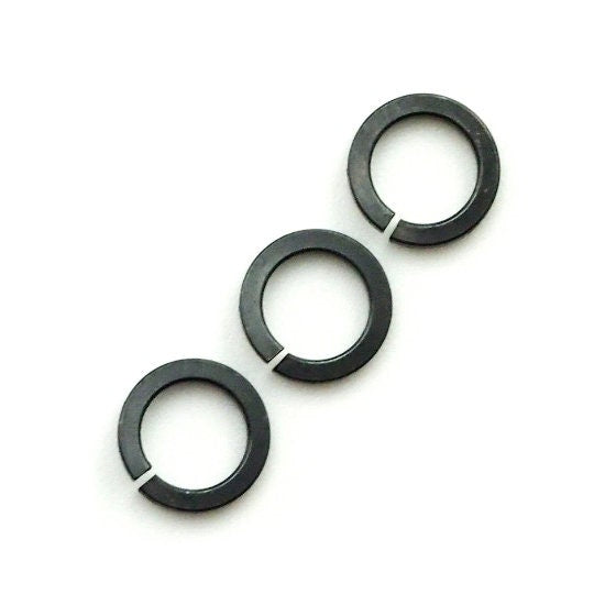 50 Square Sterling Silver Jump Rings - Bright, Antique or Black in