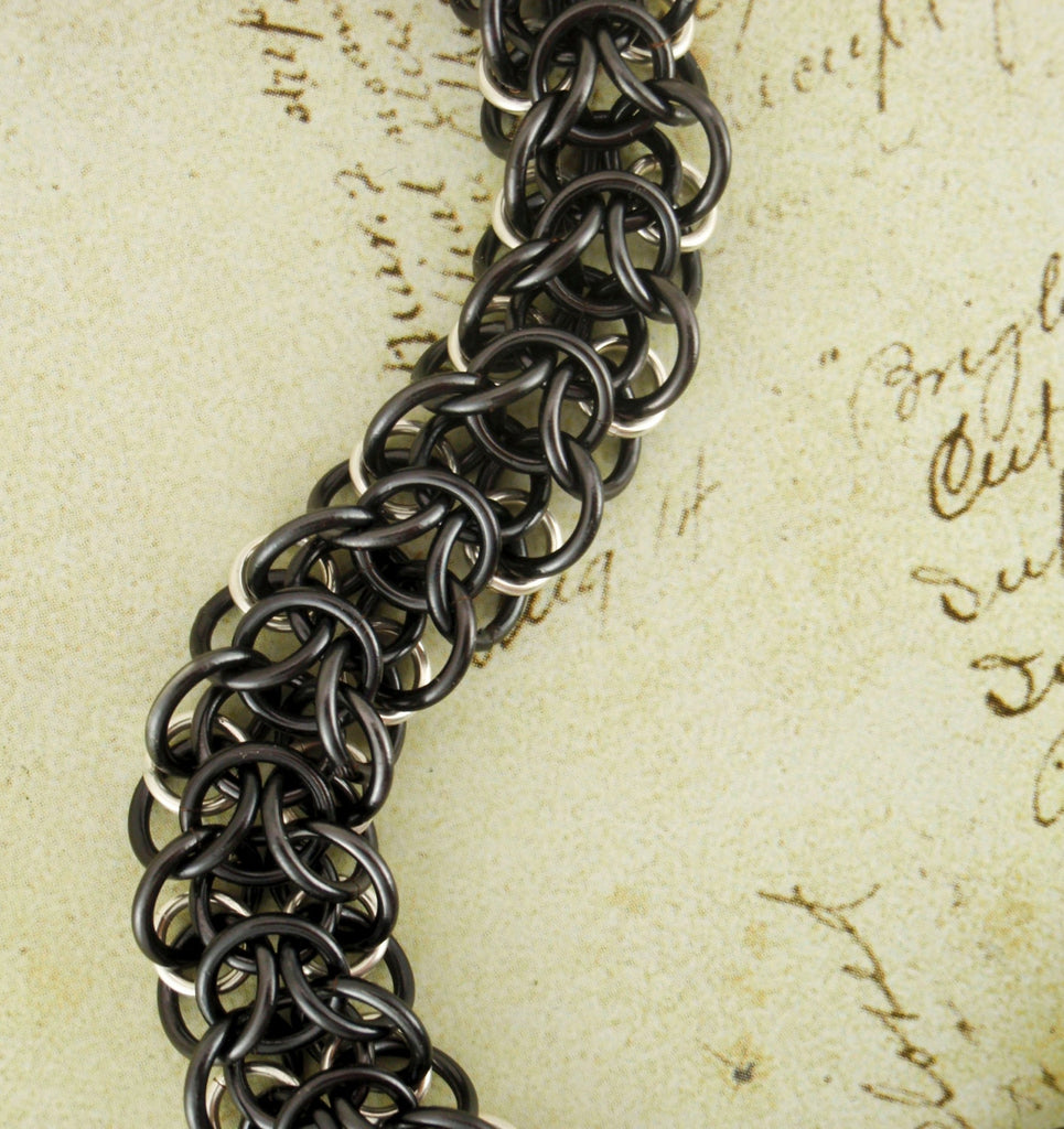 PDF Chainmail Tutorial - Wood Elf Bracelet -  Fun for All Skill Levels - Deluxe Instructions