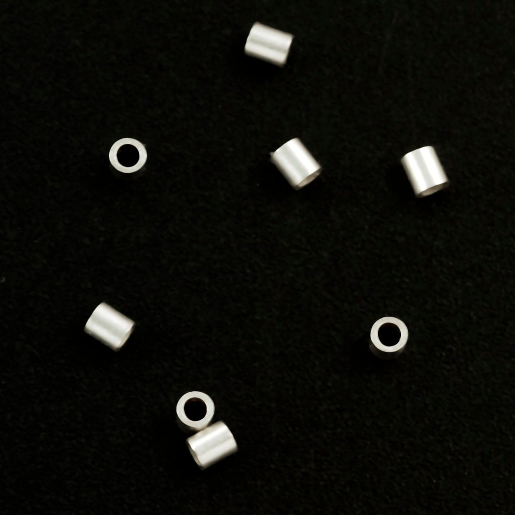 25 Crimp Tubes - Argentium Sterling Silver in 4 Sizes - Best Commercially Made - 100% Guarantee
