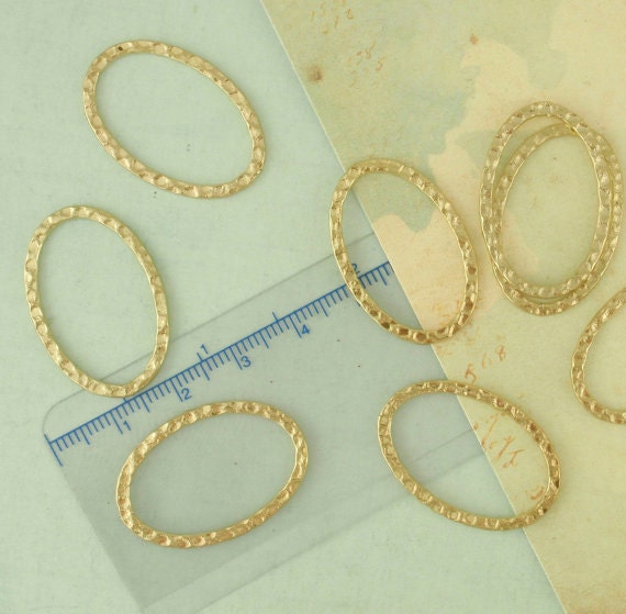 7 Hammered Oval Link Components - 30mm X 20mm - 7 Finishes - 100% Guarantee