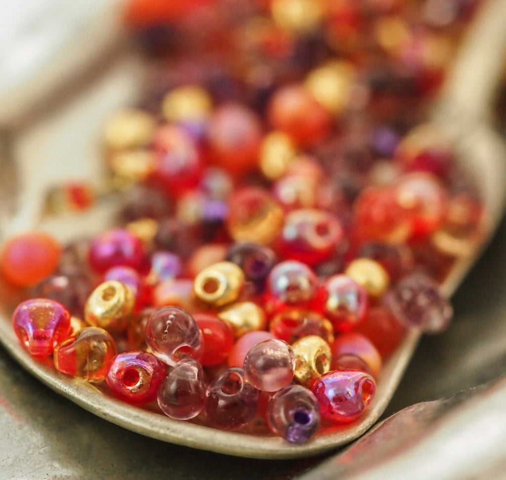 Scheherazade Drop Beads Mix - Limited Edition Miyuki Glass Fringe - 100% Guarantee
