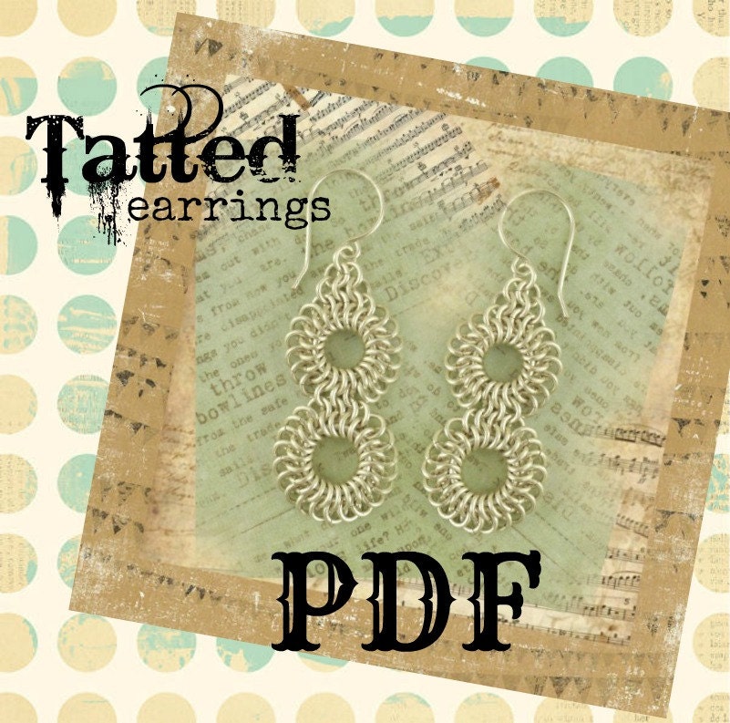 Tatted Lace Earrings PDF - Basic Instructions - DIY Tutorial