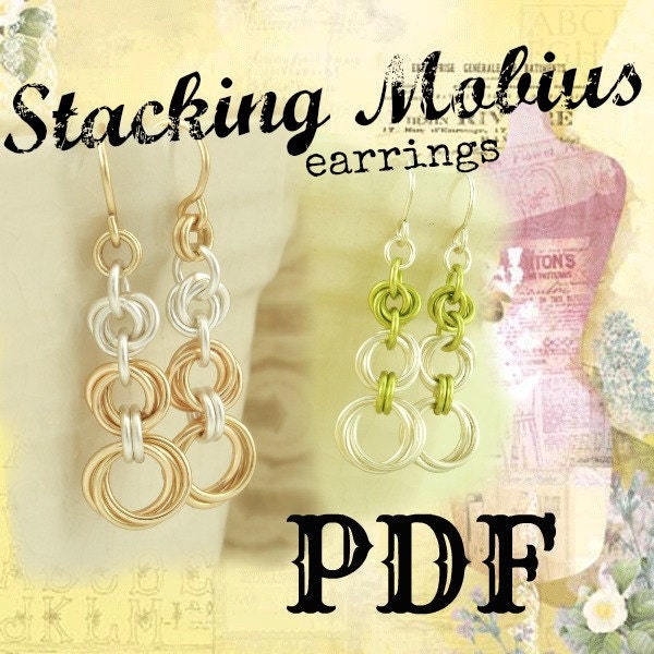 Stacking Mobius Earrings PDF - Basic Instructions - Expert Tutorial