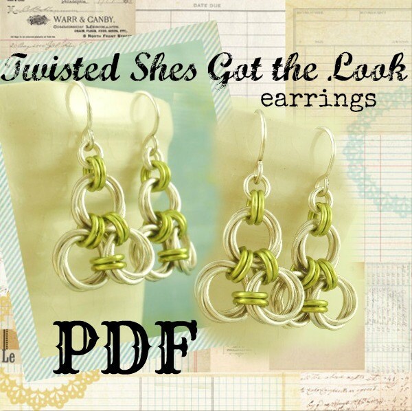 Twisted Shes Got the Look  Earrings PDF - Basic Instructions - Tutorial