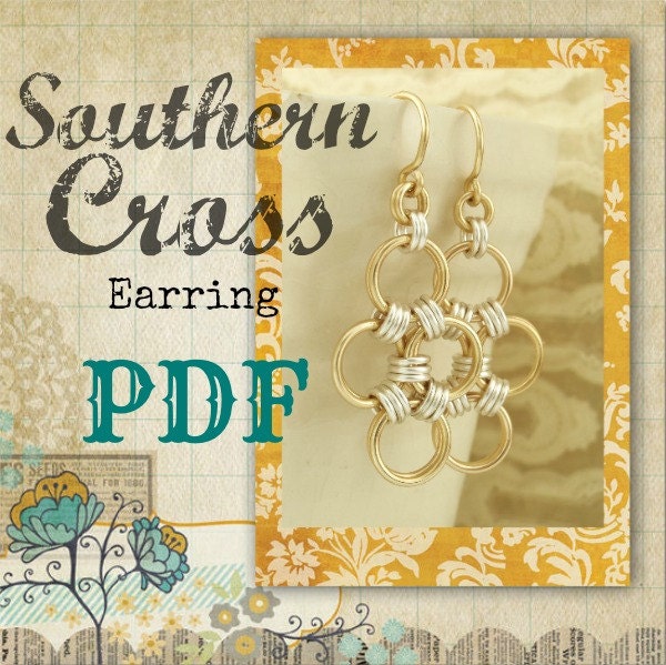 Fast and Easy Southern Cross Earrings PDF Tutorial