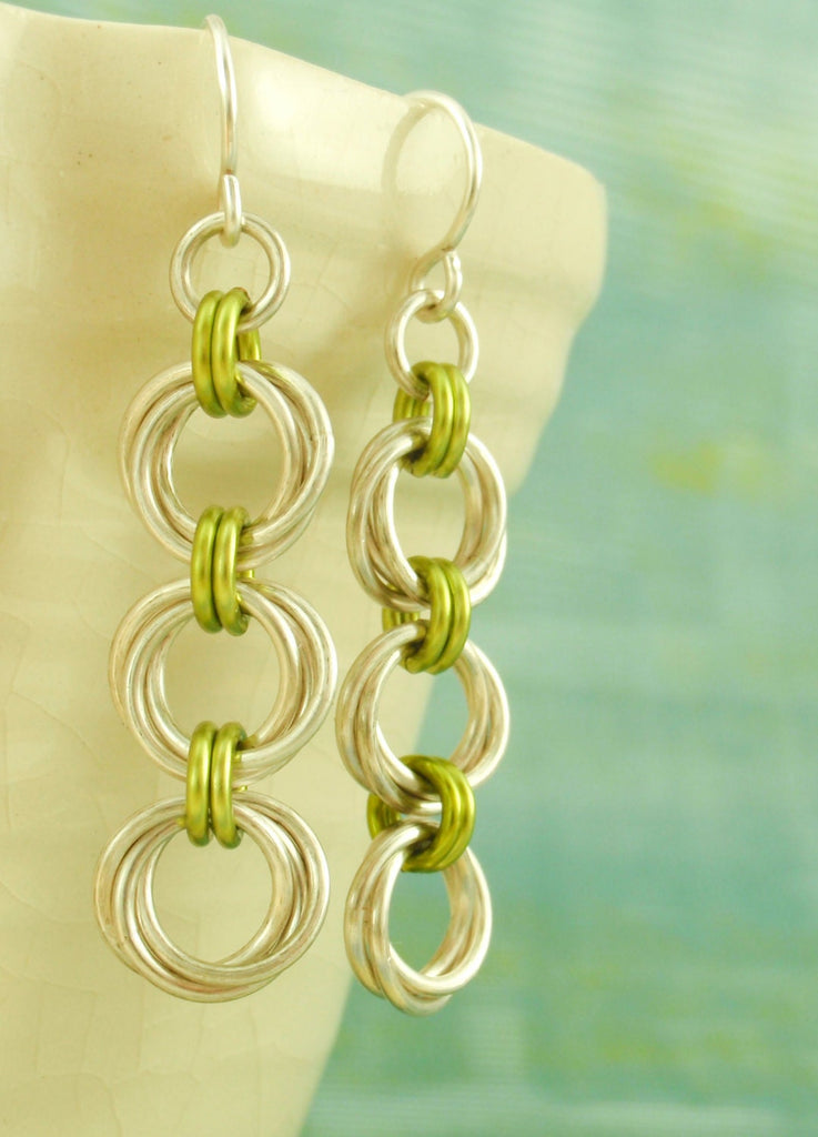 Linked Loops Deluxe Earrings PDF Tutorial - Basic Instructions