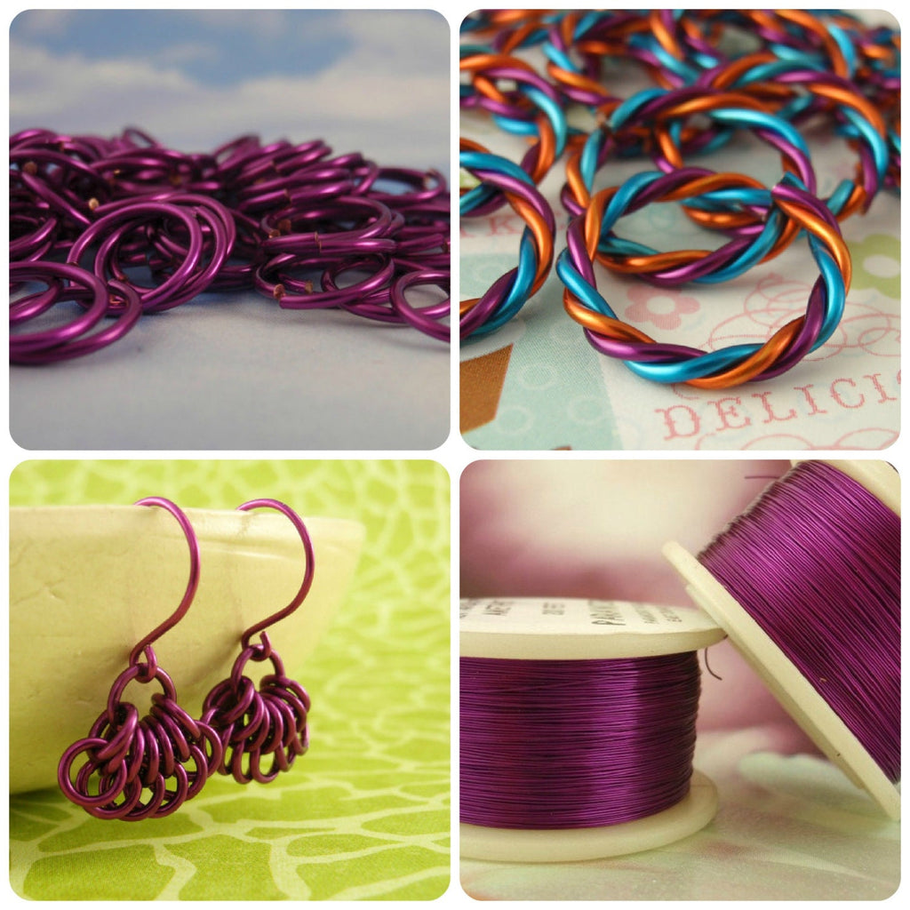 Dark Amethyst Colored Wire - Non Tarnish Enameled Coated Copper - 100% Guarantee - 18, 20, 22, 24, 26, 28, 30, 32 gauge
