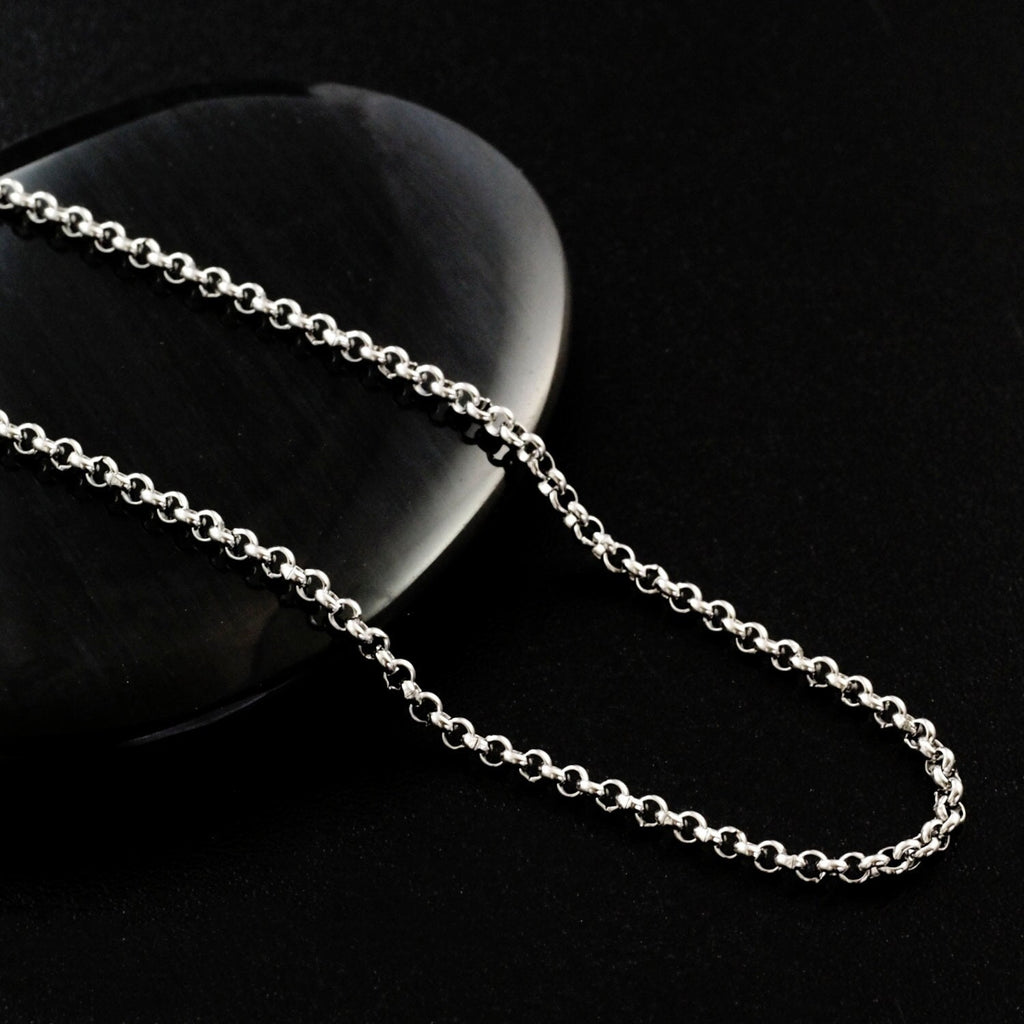 Rolo Stainless Steel Chain - 1.9mm - Finished Necklace - 16, 18, 20 inch or By the Foot