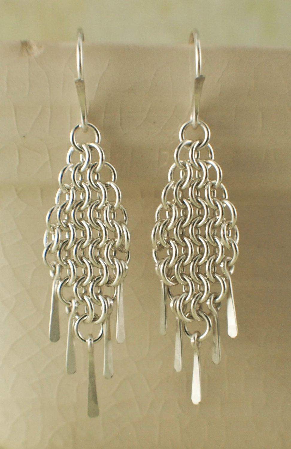 Fish Scale Earrings Kit Earrings Pattern Chain Mail Tutorial Chainmail  Earrings 