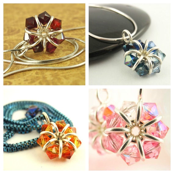 Crystal Eternity Pendant and Earrings PDF Tutorial