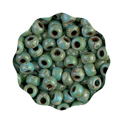 Turquoise Blue Picasso Miyuki 6/0 Seed Beads - 100% Guarantee