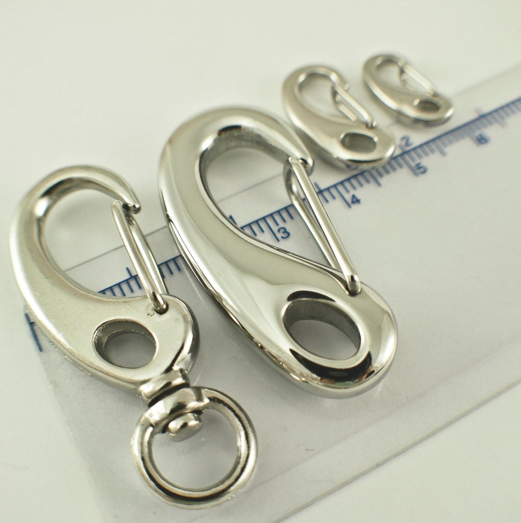 1 Unique Shrimp Style Lobster Clasp - You Pick Size- Triggerless, Sturdy and Shiny - Best Commercially Made - 100% Guarantee