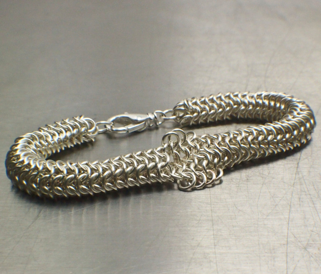 Inside Outside Chainmaille Bracelet PDF Tutorial - Unique 4 in 1