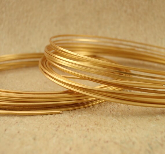 22 Gauge Square Copper Wire Yellow Brass Wire For Ring - Temu