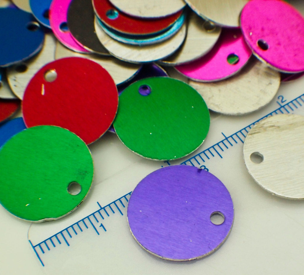 25 Round Economical Aluminum Stamping Blanks - 17.5mm - 10 Anodized Finishes Available - 100% Guarantee