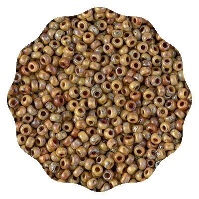 Opaque Brown Picasso Picasso Miyuki Seed Beads - 11/0 - 100% Guarantee