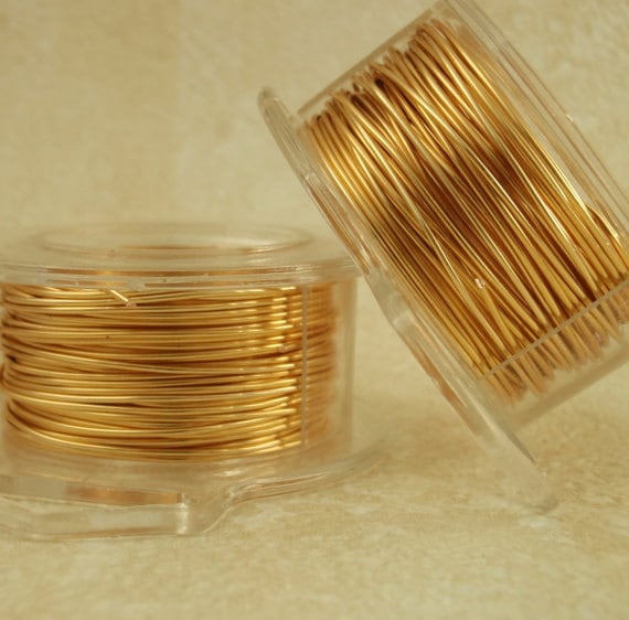 Gold Colored Wire - Non Tarnish - You Pick Feet and Gauge 12, 14, 16, 18, 20, 21, 22, 24, 26, 28, 30, 32 or 34 - 100% Guarantee