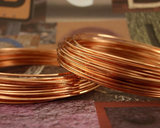 Premium SQUARE 21 gauge Half Hard Copper Wire - Non Tarnish - 16.4 Feet -  5 Meters - 100% Guarantee