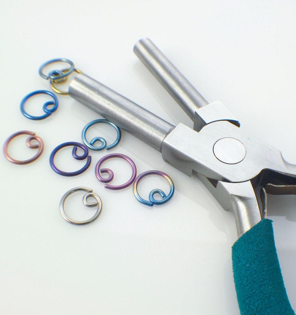 Bail Making Pliers - Perfect for Precise Repetitive Hoops - Professionally Prepped - 7.7mm and 9.2mm - Free Wire Sample Included