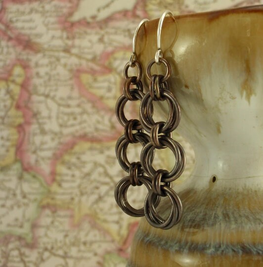 100 Oxidized Antique Brass Jump Rings - Handmade in Your Choice of Gauge 10, 12, 14, 16, 18, 20, 22, 24, 24 and Diameter