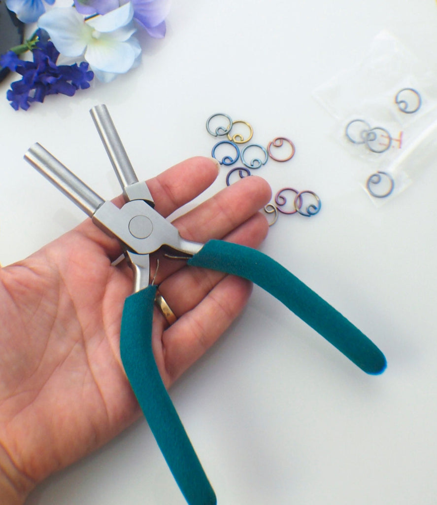 Bail Making Pliers - Perfect for Precise Repetitive Hoops - Professionally Prepped - 7.7mm and 9.2mm - Free Wire Sample Included