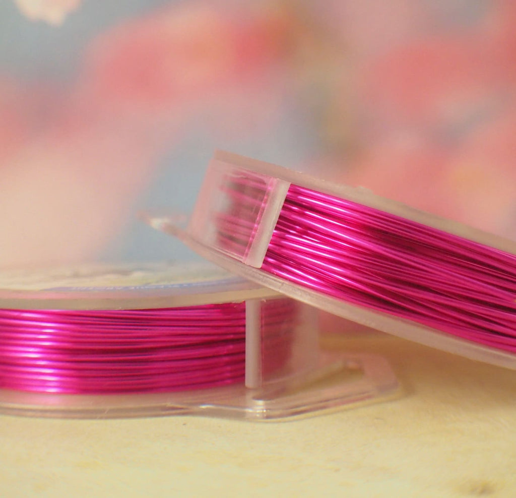 Fuchsia Artistic Wire - Permanently Colored - You Pick Gauge 18, 20, 22, 24 - 100% Guarantee