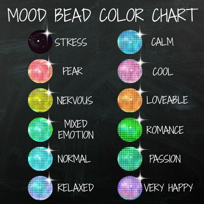 5 Mood Beads - 5 Colorful Choices with Thermo - Sensitive Liquid Crystal - 100% Guarantee Mix and Match