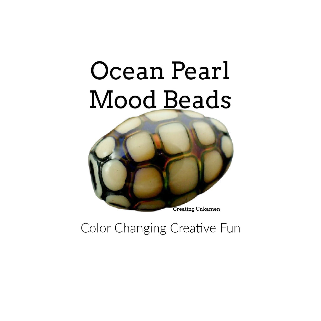 2 - Mood Beads - 11mm X 18mm - Ocean Pearl - 100% Guarantee