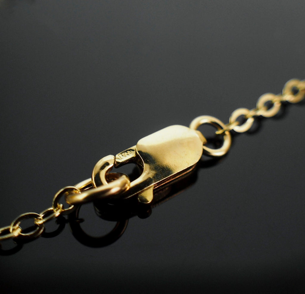 14kt Gold Filled Chain - 2.3mm Flat Oval Cable - Made in the USA - By The Foot for Finished with Clasp